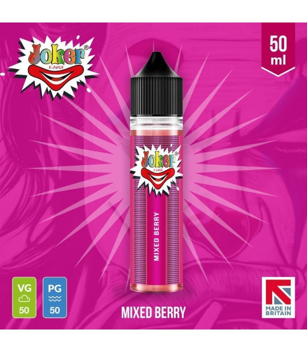 Mixed Berry By Joker E-Juice 50ML E Liquid 50VG Vape 0MG Juice