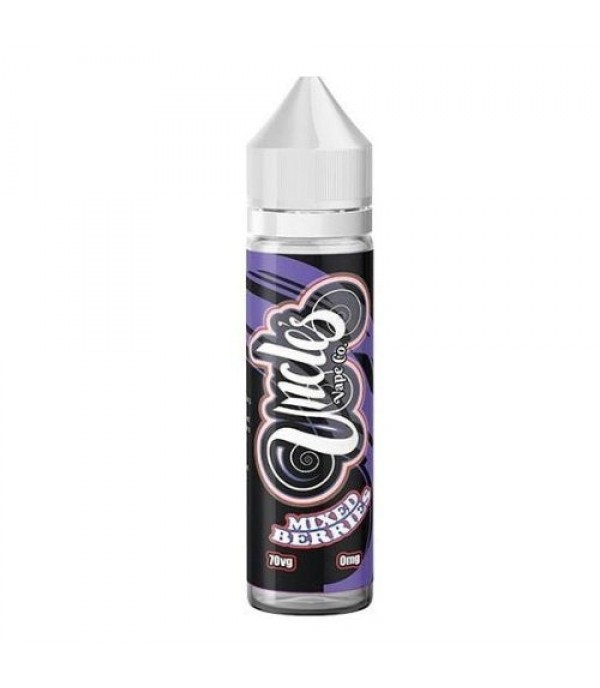 MIXED BERRIES E LIQUID BY UNCLES VAPE CO 50ML SHORTFILL 70VG VAPE