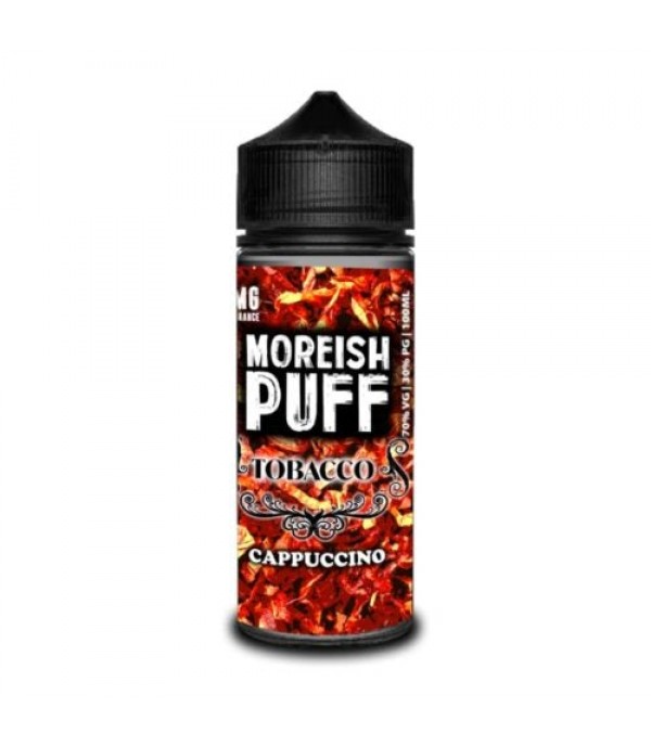 MOREISH PUFF CAPPUCINO TOBACCO 100ML SHORTFILL E LIQUID 70VG VAPE