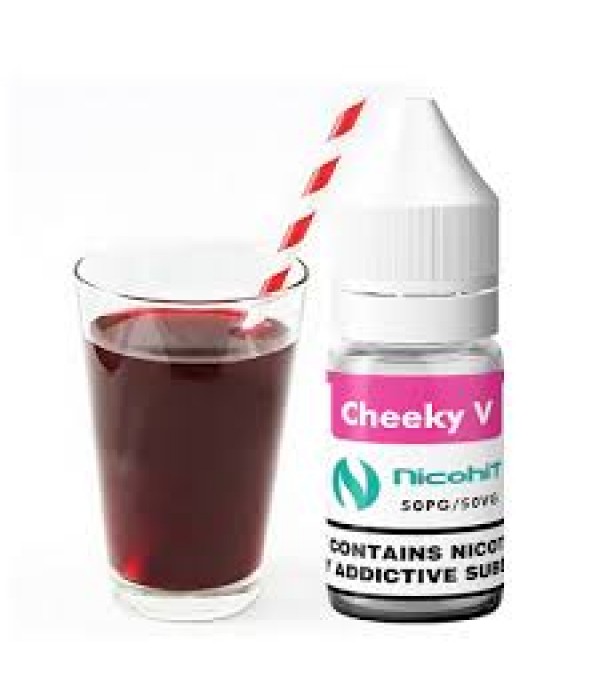 NICOHIT CHEEKY V PREMIUM E LIQUID E JUICE 10ML TPD 3/6/12/18MG MULTIBUY