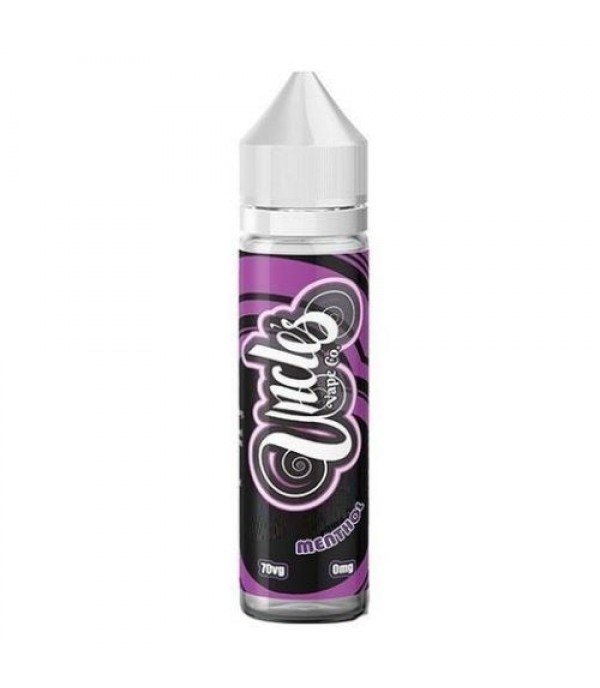 MENTHOL E LIQUID BY UNCLES VAPE CO 50ML SHORTFILL 70VG VAPE