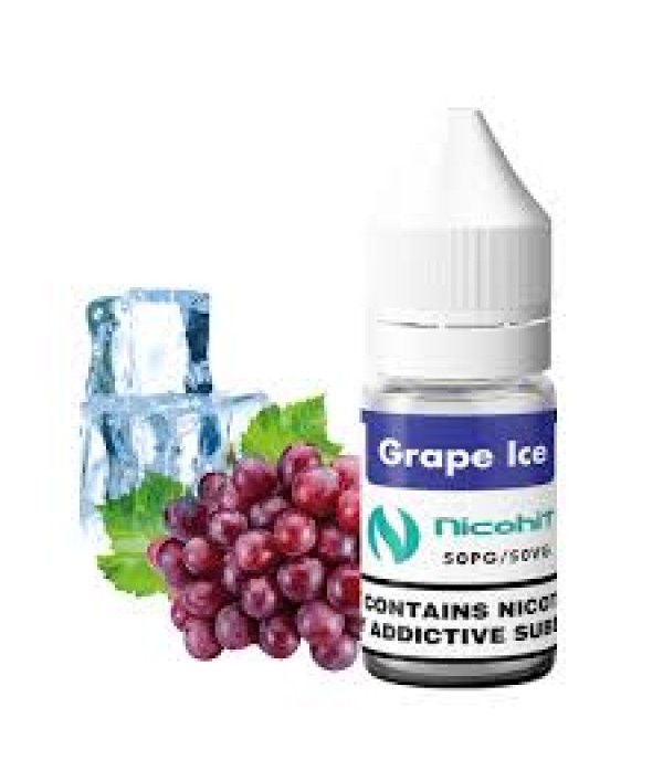 NICOHIT E LIQUID GRAPE ICE PREMIUM E JUICE 10ML TPD 3/6/12/18MG MULTIBUY