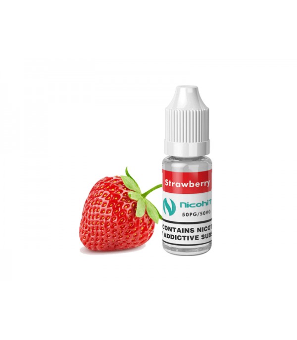 NICOHIT STRAWBERRY E LIQUID E JUICE 10ML TPD 3/6/12/18MG MULTIBUY