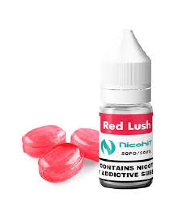 NICOHIT RED LUSH PREMIUM E LIQUID E JUICE 10ML TPD 3/6/12/18MG MULTIBUY