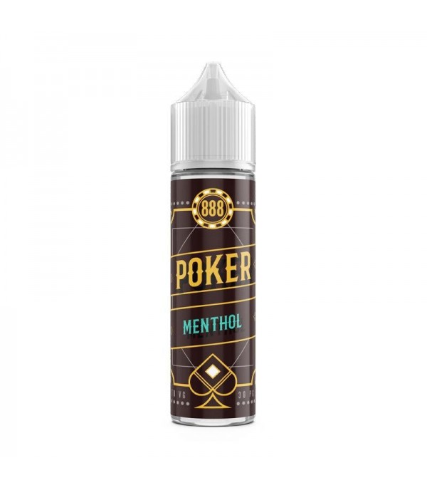 Menthol By 888 Poker 50ML E Liquid 70VG Vape 0MG Juice