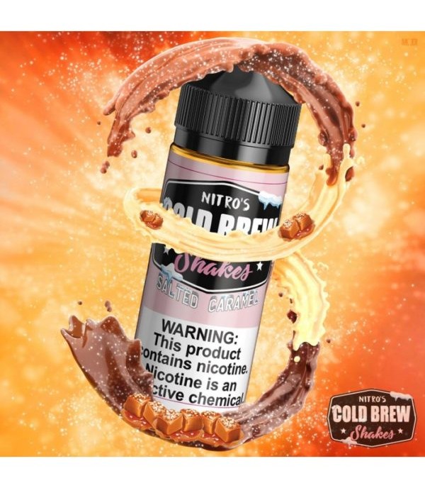 NITROS COLD BREW SHAKES SALTED CARAMEL 100ML SHORTFILL E LIQUID 75VG VAPE