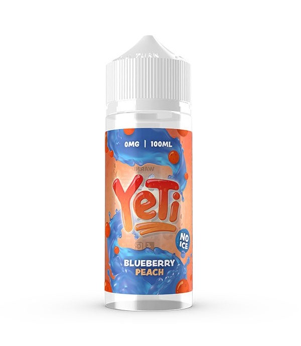 No Ice Range - Blueberry Peach By Yeti | 100ML E Liquid | 70VG Vape | 0MG Juice