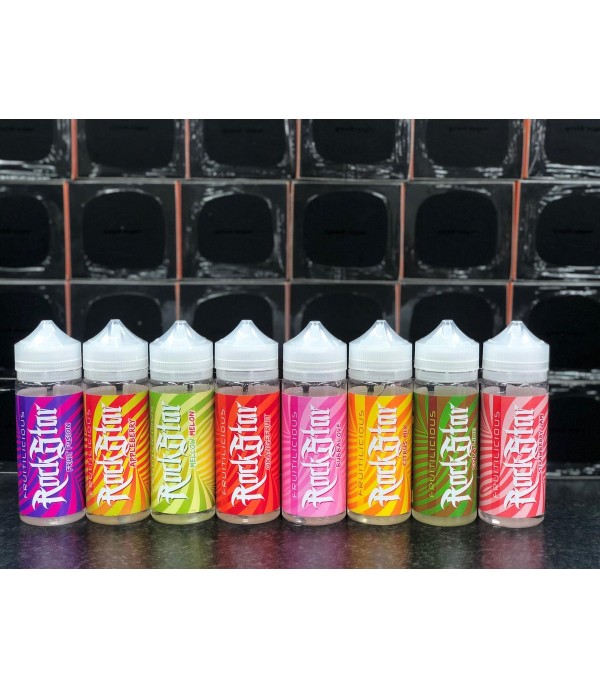 Mellow Melon (Fruitilicious) by Rockstar. 100ML E-liquid, 0MG vape, 70VG/30PG juice