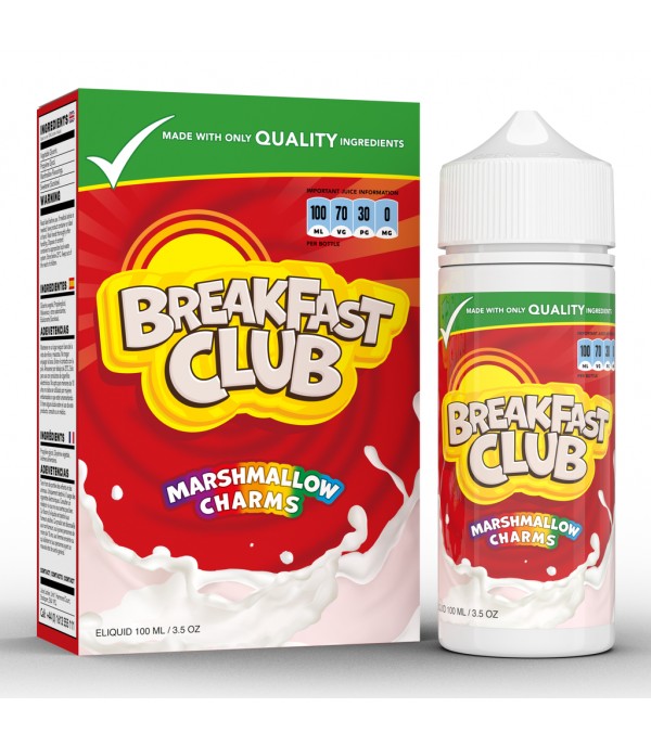 Marshmallow Charms by Breakfast Club 100ML E Liquid 70VG Vape 0MG Juice