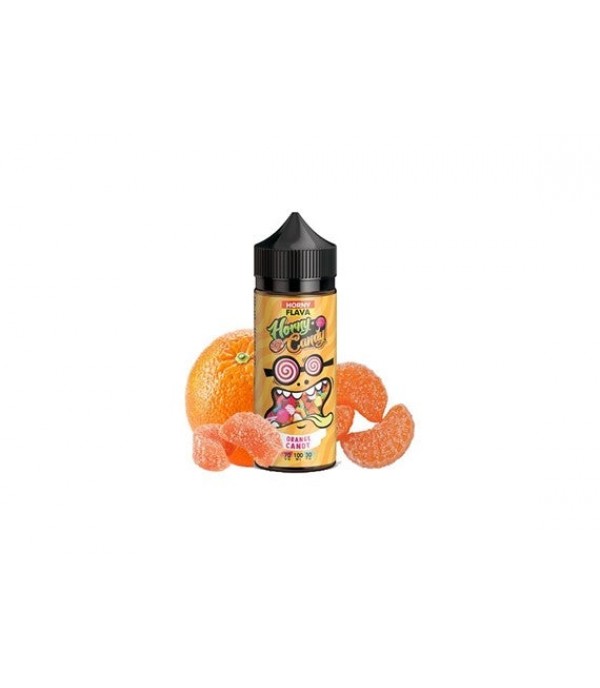 Orange Candy by Horny Flava. 100ML E-liquid, 0MG Vape, 70VG Juice