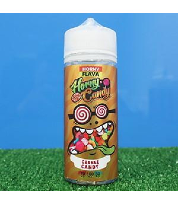 Orange Candy by Horny Flava. 100ML E-liquid, 0MG Vape, 70VG Juice