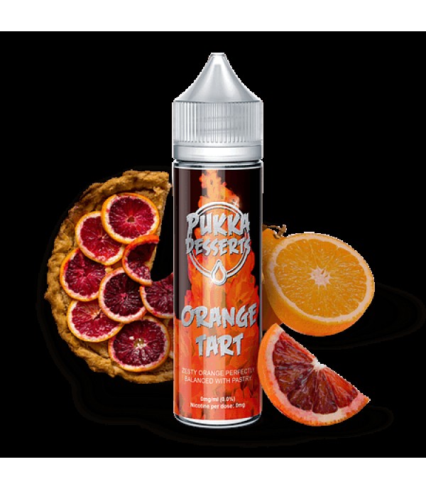 ORANGE TART ELIQUID BY PUKKA JUICE DESSERTS 50ML SHORTFILL E LIQUID 70VG VAPE