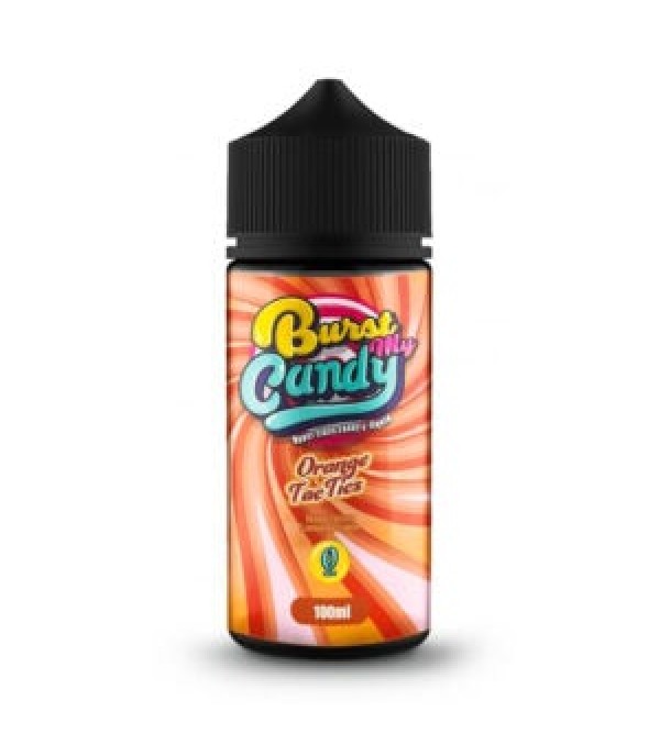 Orange Tac Tics By Burst My Candy 100ML E Liquid 70VG Vape 0MG Juice