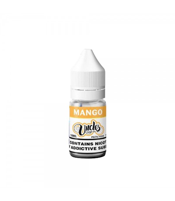 Mango By Uncle's Vape Co 10ML E Liquid 30VG Vape 3MG/6MG/12MG/18MG Juice