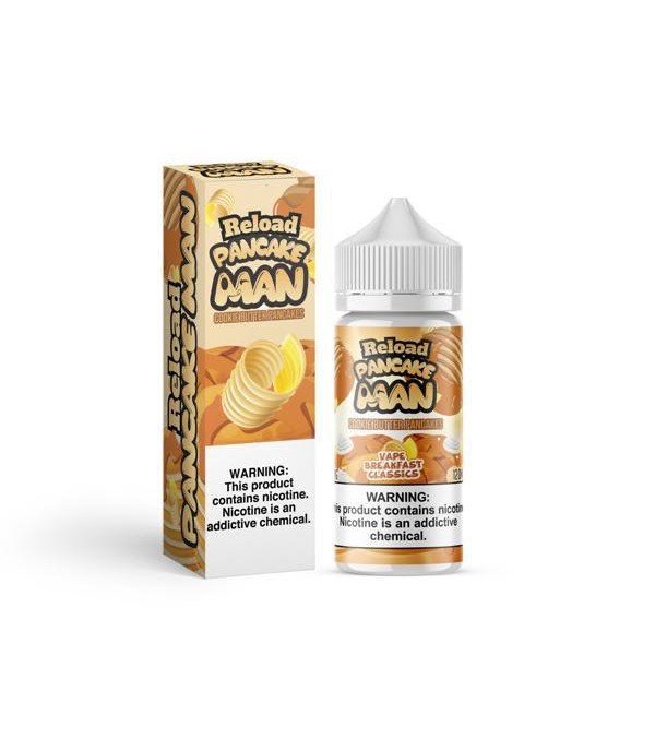 Pancake Man Reload By Vape Breakfast Classics 100ML E Liquid 80VG Vape 0MG Juice