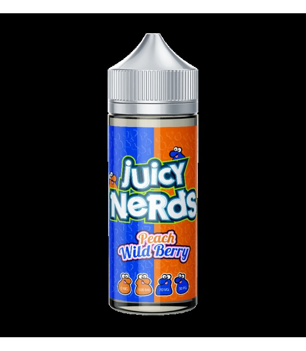 Peach Wild Berry 100ml Juicy Nerds E-liquid Juice 70VG Vape Shortfill