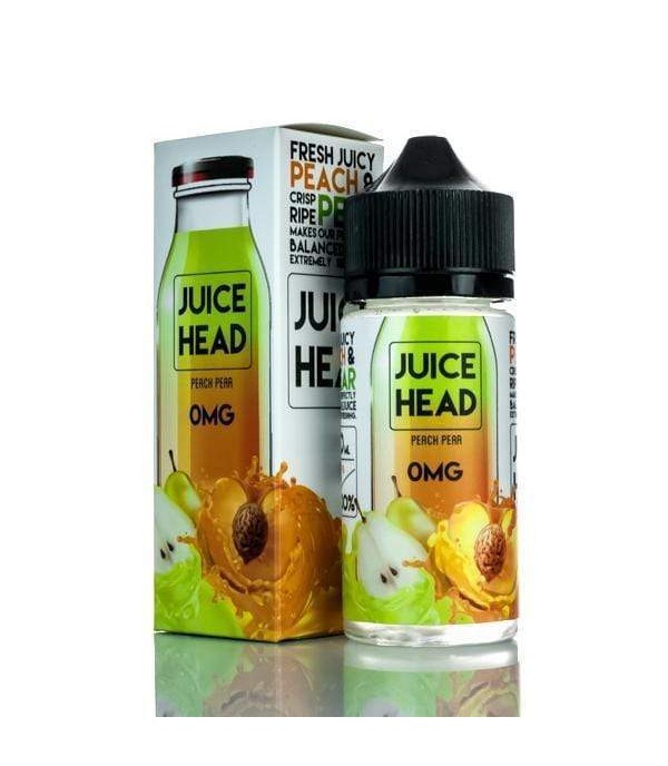 Peach Pear By Juice Head 100ML E Liquid 70VG Vape 0MG