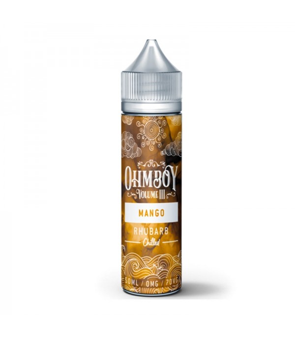 Mango & Rhubarb Chilled By Ohm Boy Volume III 50ML E Liquid 70VG Vape 0MG Juice