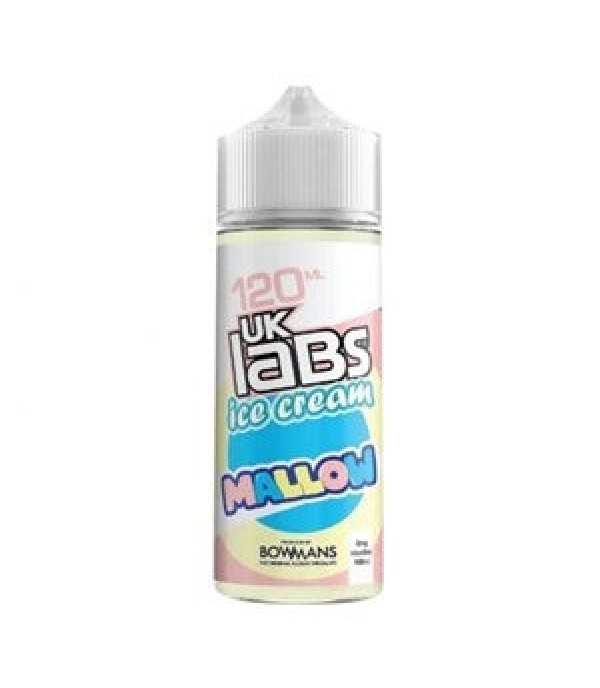 Mallow - Ice Cream by UK Labs, 100ML E Liquid, 70VG Vape, 0MG Juice, Shortfill