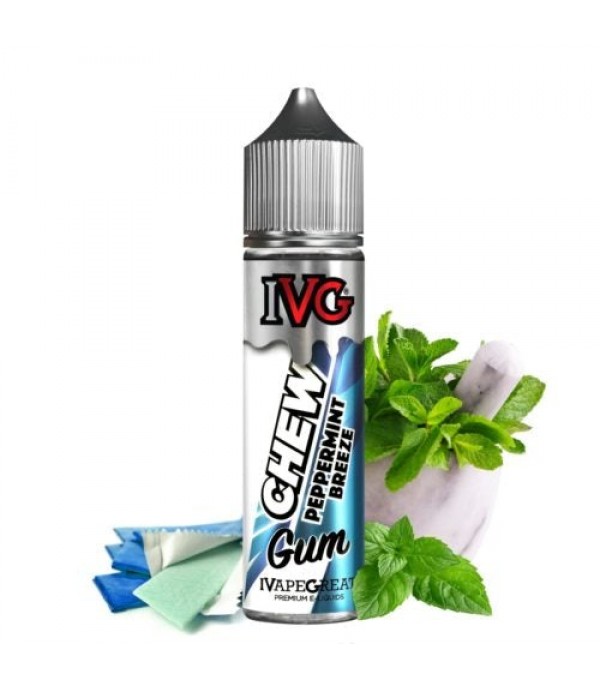 PEPPERMINT BREEZE ELIQUID BY I LOVE VG IVG CHEW GUM 50ML SHORTFILL E LIQUID 70VG VAPE