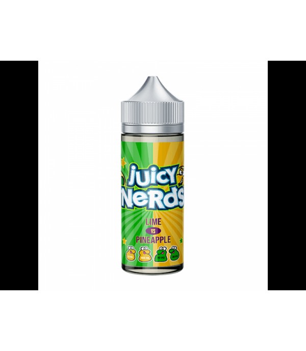 Lime vs Pineapple 100ml Juicy Nerds E-liquid Juice 70VG Vape Shortfill