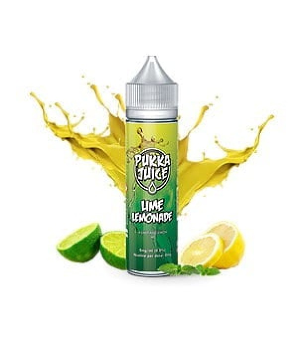 LIME LEMONADE ELIQUID BY PUKKA JUICE 50ML SHORTFILL E LIQUID 70VG VAPE