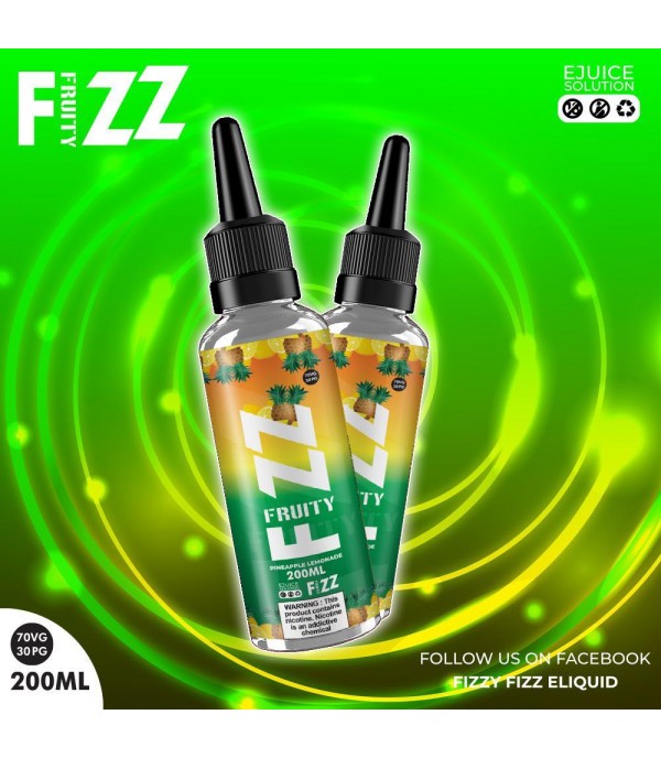 Pineapple Lemonade By Fruity Fizz 200ML E Liquid 70VG Vape 0MG Juice