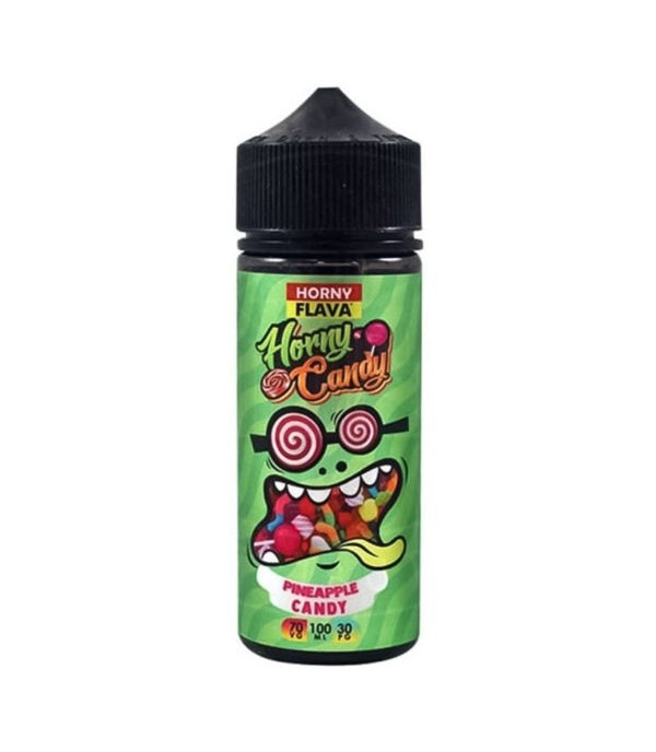 Pineapple Candy by Horny Flava. 100ML E-liquid, 0MG Vape, 70VG Juice