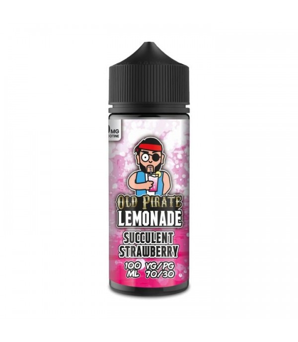 Lemonade - Succulent Strawberry by Old Pirate 100ML E Liquid, 70VG Vape, 0MG Juice, Shortfill