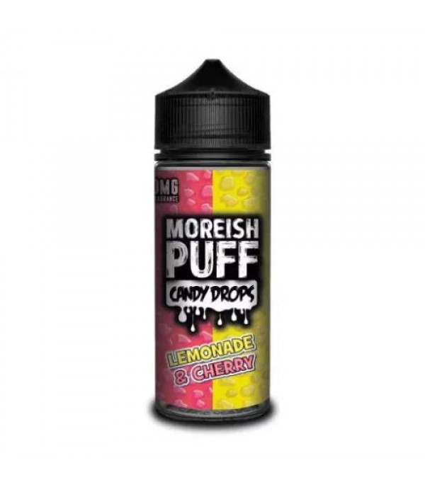 LEMONADE & CHERRY – MOREISH PUFF CANDY DROPS 100ML SHORTFILL E LIQUID 70VG VAPE