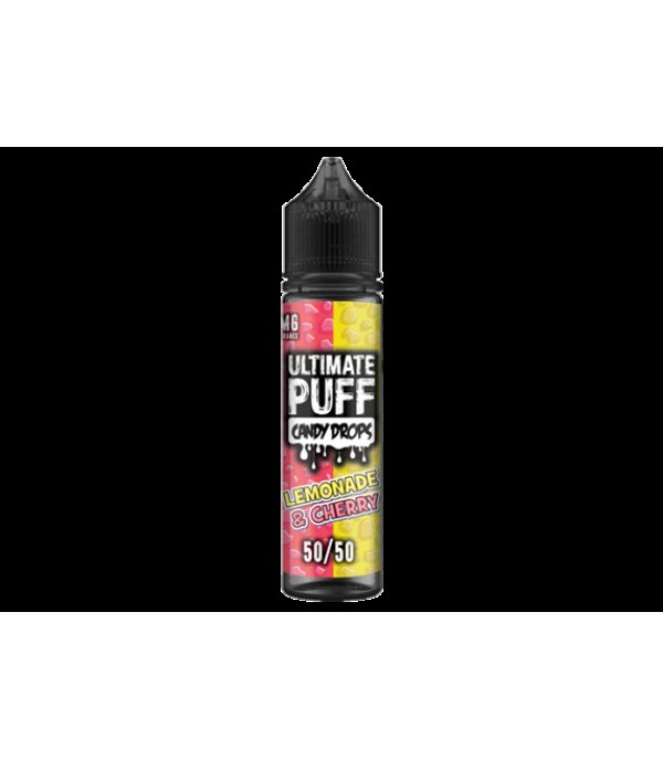 Lemonade & Cherry Candy Drops by Ultimate Puff, 50ML E-liquid, 0MG Vape, 50VG Juice