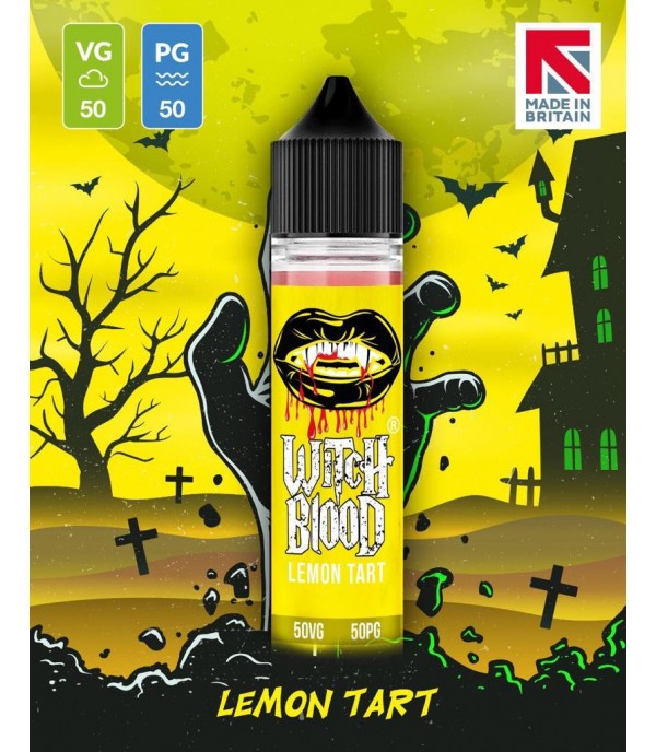 Lemon Tart By Witch Blood 50ML E Liquid 50VG Vape 0MG Juice