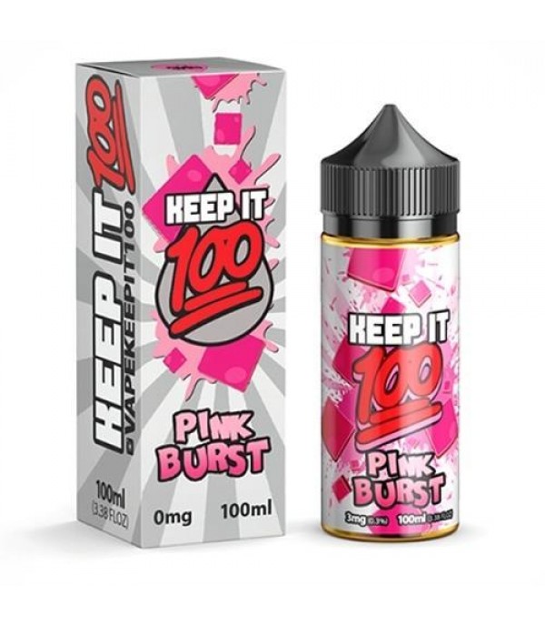 PINK BURST – KEEP IT 100 E LIQUID 100ML SHORTFILL 70VG VAPE