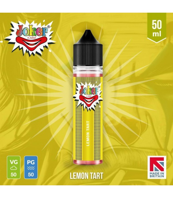 Lemon Tart By Joker E-Juice 50ML E Liquid 50VG Vape 0MG Juice