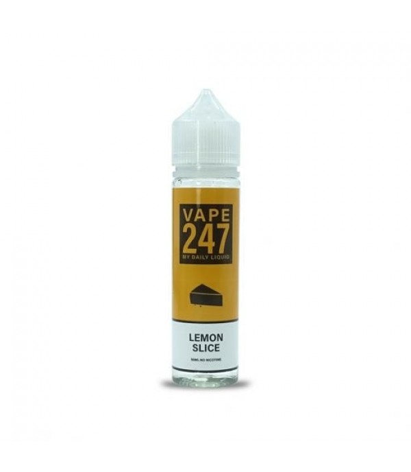 Lemon Slice By Vape 247, 50ML E Liquid 70VG Vape 0MG Juice