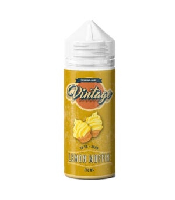 Lemon Muffin By Vintage 100ML E Liquid 70VG Vape 0MG Juice Shortfill