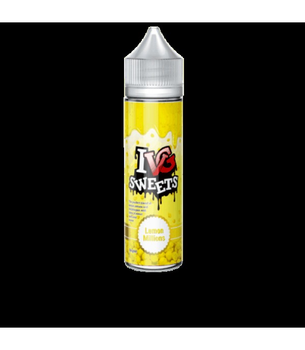 LEMON MILLIONS ELIQUID BY I LOVE VG IVG SWEETS 50ML SHORTFILL E LIQUID 70VG VAPE