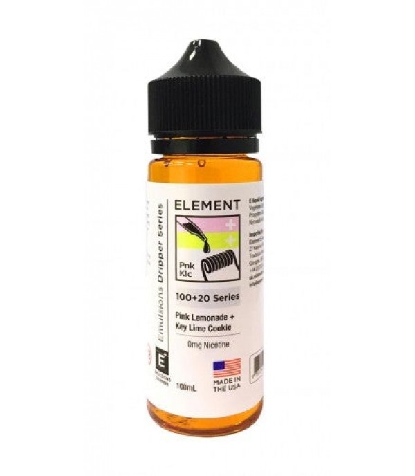 Pink Lemonade + Key Lime Cookie by Element. 100ML E-Liquid, 0MG Vape 80VG/20PG Juice