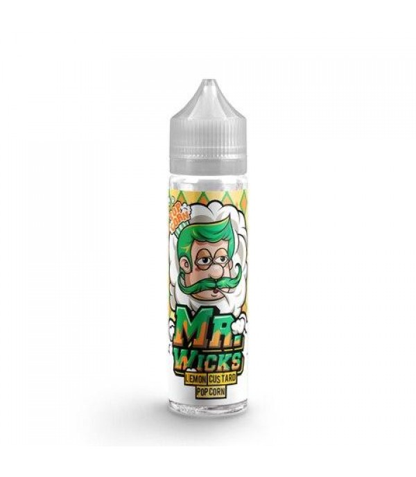 Lemon Custard Popcorn by Mr Wicks 50ml Shortfill E Liquid 70VG Vape