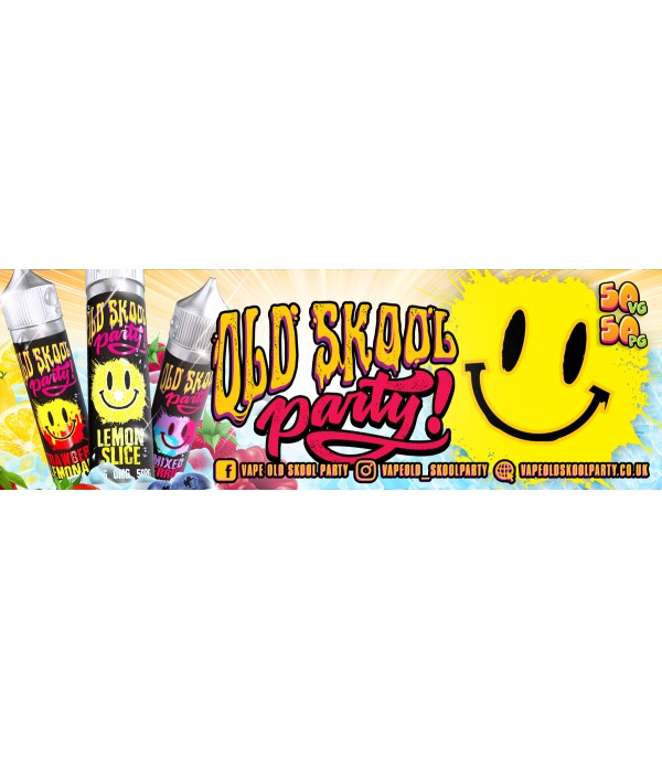 Pink Lemonade by Old Skool Party 50ML E Liquid 50VG Vape 0MG Juice