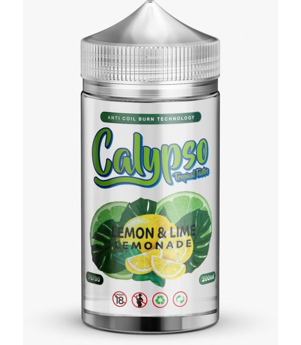 Lemon & Lime Lemonade by Calypso, 200ML E Liquid, 70VG Vape, 0MG Juice