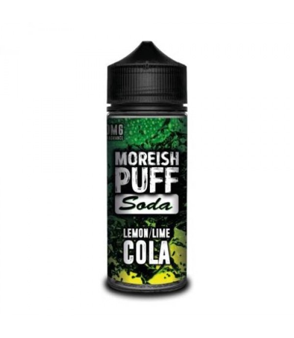 LEMON & LIME COLA – MOREISH PUFF SODA 100ML SHORTFILL E LIQUID 70VG VAPE