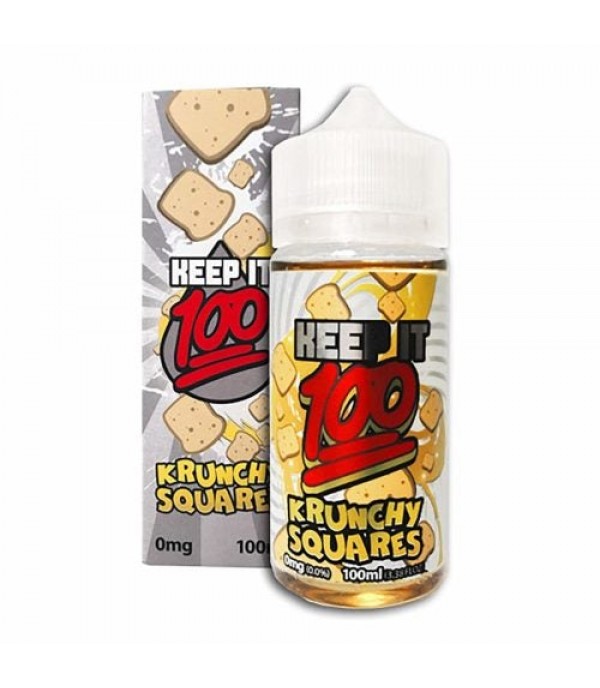 KRUNCHY SQUARES – KEEP IT 100 E LIQUID 100ML SHORTFILL 70VG VAPE