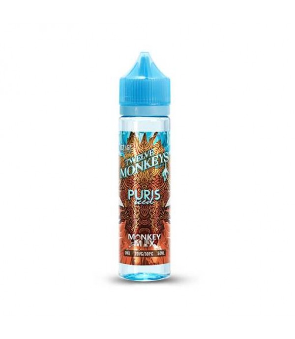 PURIS ICED E-LIQUID BY TWELVE 12 MONKEYS SHORTFILL 65VG 50ML 0MG