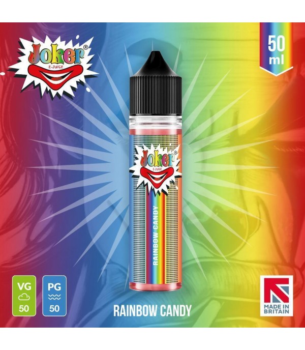 Rainbow Candy By Joker E-Juice 50ML E Liquid 50VG Vape 0MG Juice