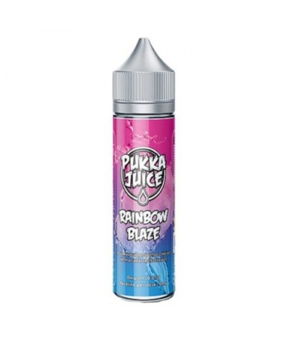 RAINBOW BLAZE ELIQUID BY PUKKA JUICE 50ML SHORTFILL E LIQUID 70VG VAPE