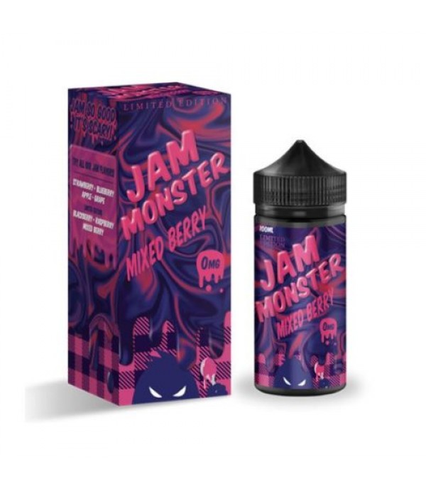 JAM MONSTER – MIXED BERRY 100ML SHORTFILL E LIQUID 75VG VAPE