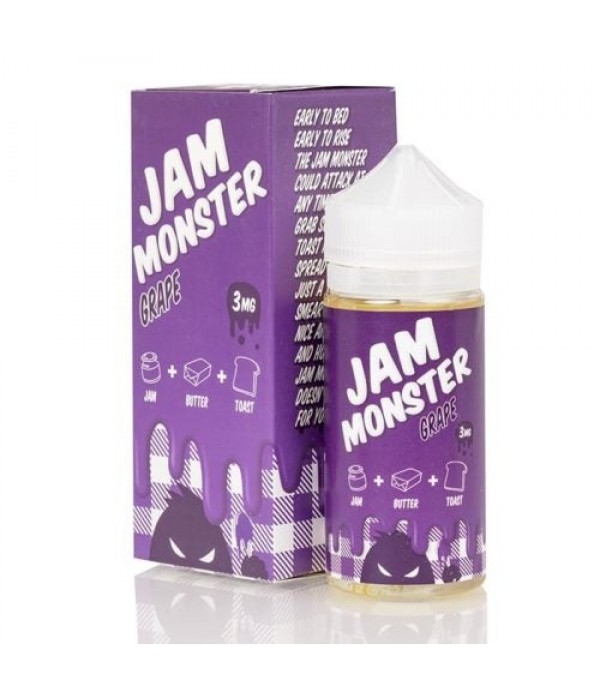 JAM MONSTER – GRAPE 100ML SHORTFILL E LIQUID 75VG VAPE