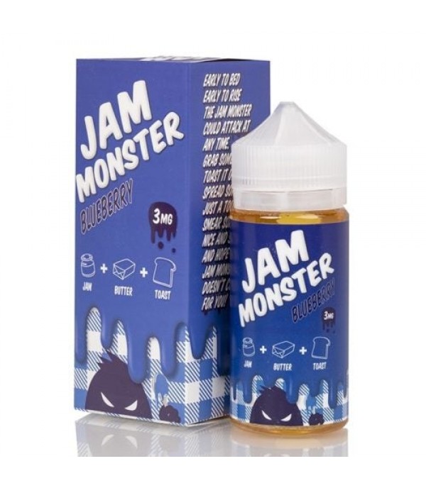 JAM MONSTER – BLUEBERRY 100ML SHORTFILL E LIQUID 75VG VAPE
