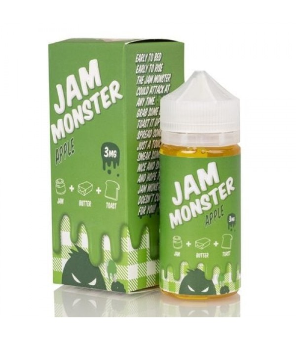 JAM MONSTER – APPLE 100ML SHORTFILL E LIQUID 75VG VAPE